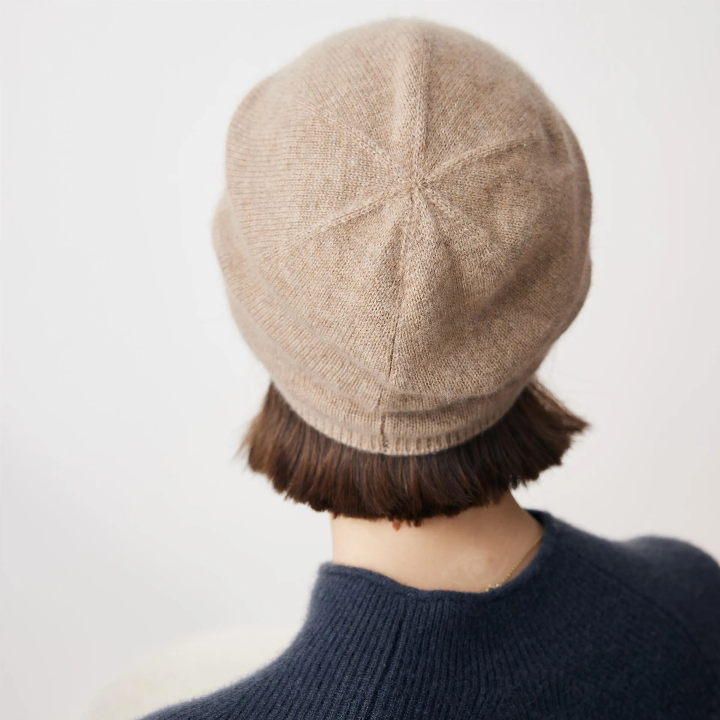 100% Cashmere Classic Slouchy Beanie