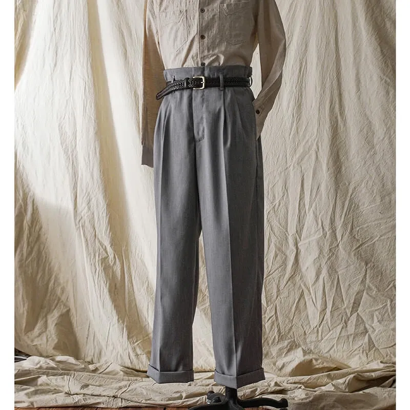 1940s High Waist Wide Leg Trousers