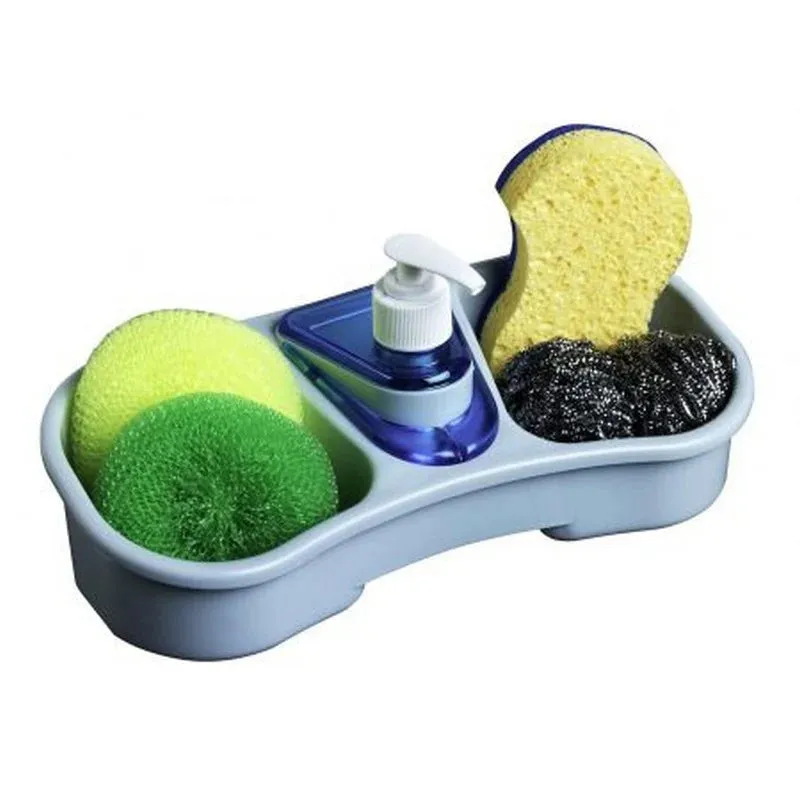 3 In 1 Soap Dispenser And Sponge Holder