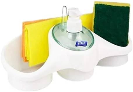 3 In 1 Soap Dispenser And Sponge Holder