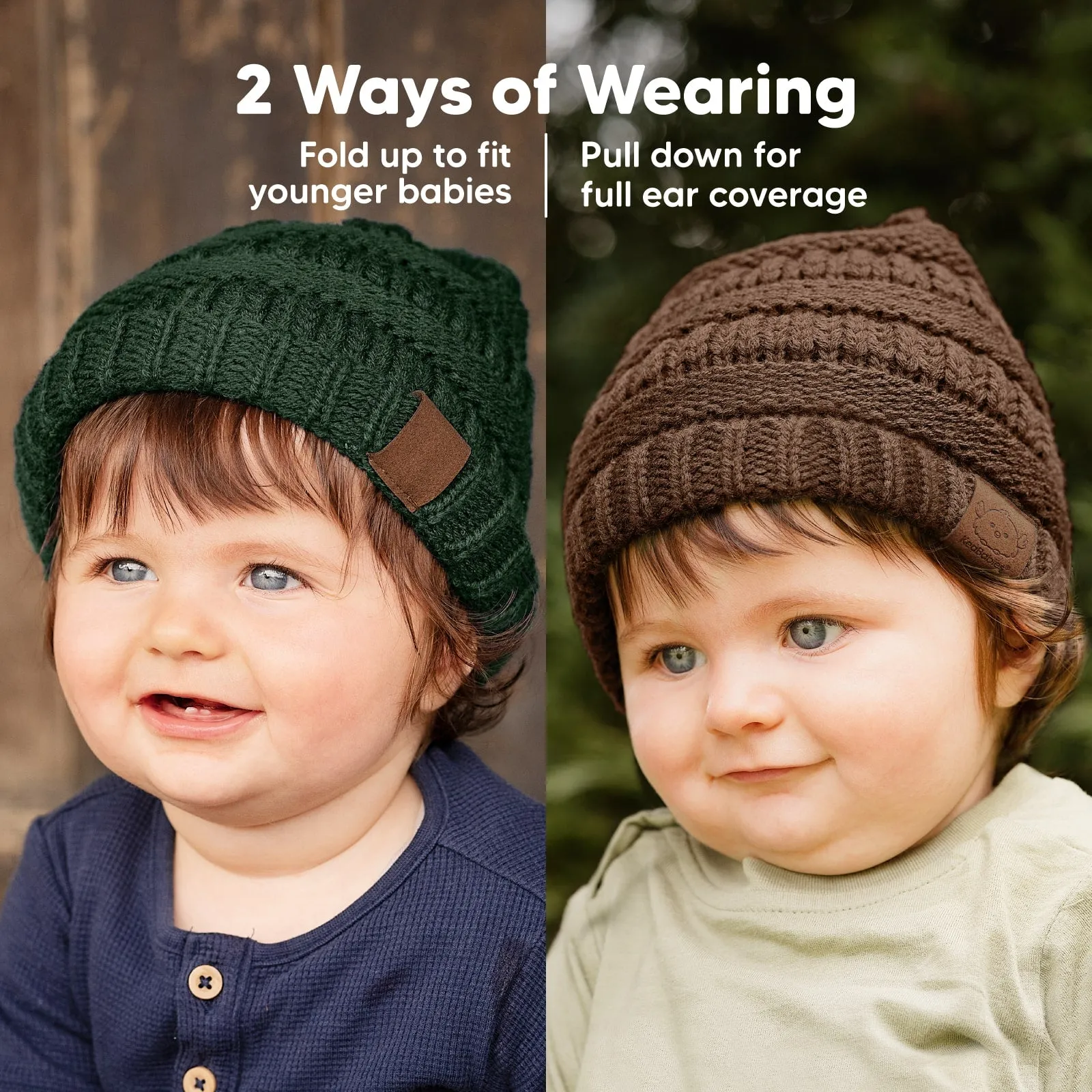 3-Pack Warmzy Baby Beanies (Icelandic, M)