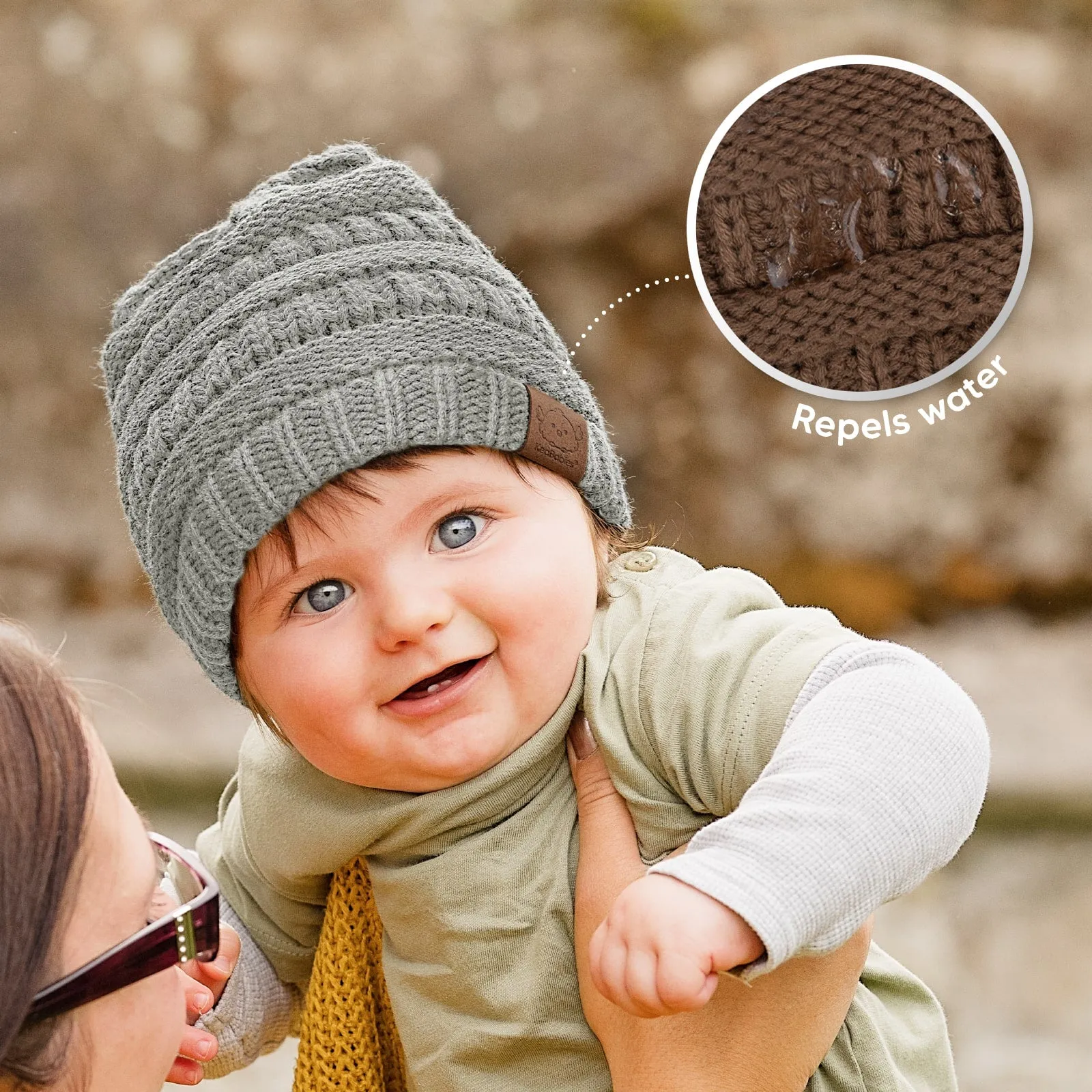 3-Pack Warmzy Baby Beanies (Mars, M)