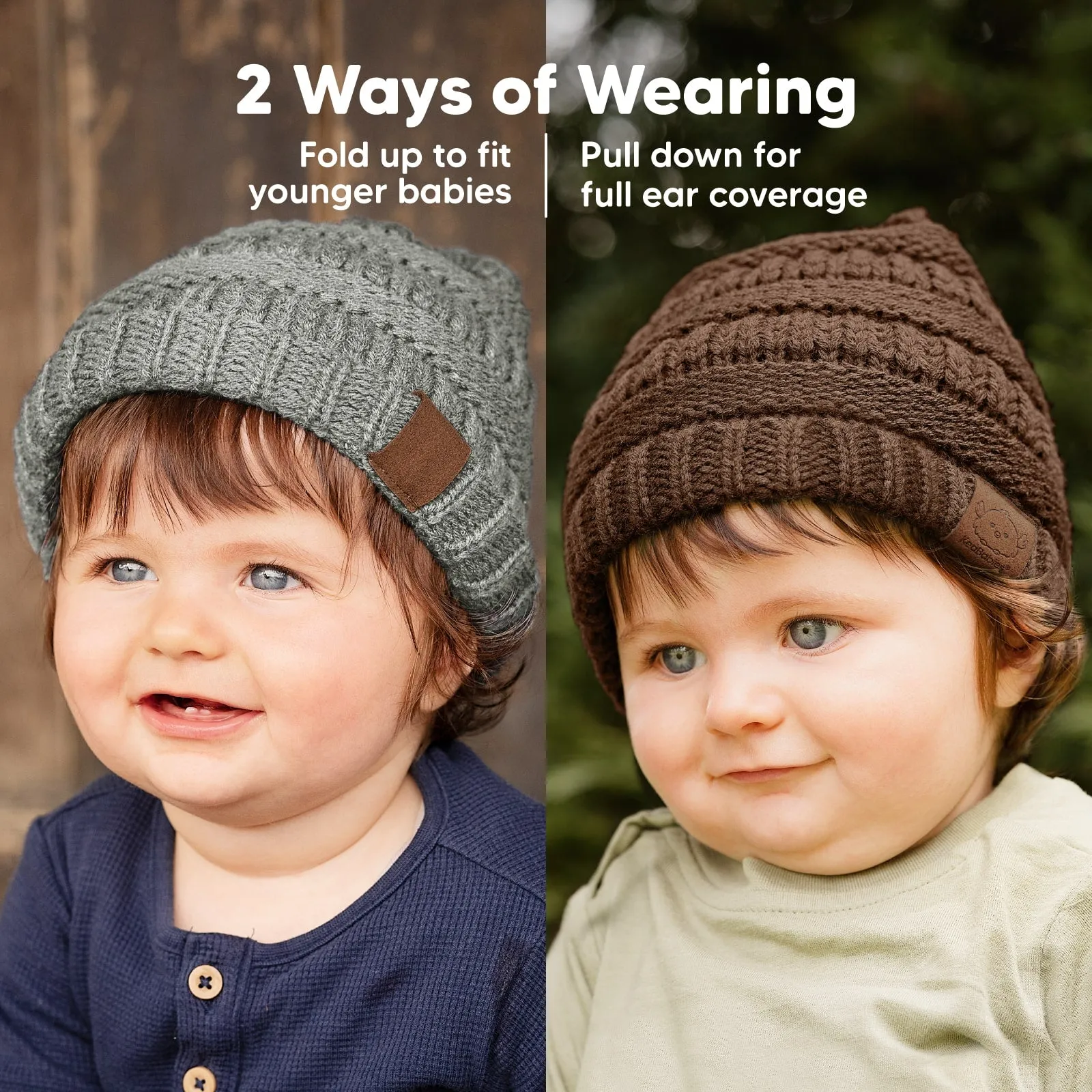 3-Pack Warmzy Baby Beanies (Mars, M)