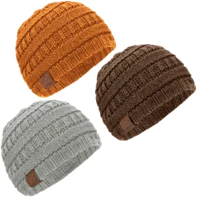 3-Pack Warmzy Baby Beanies (Mars, M)