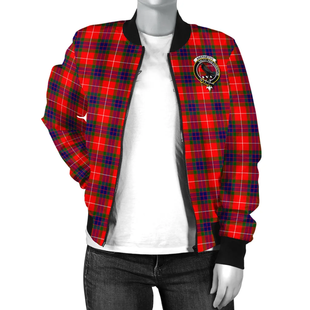 Abernethy Tartan Bomber Jacket with Family Crest