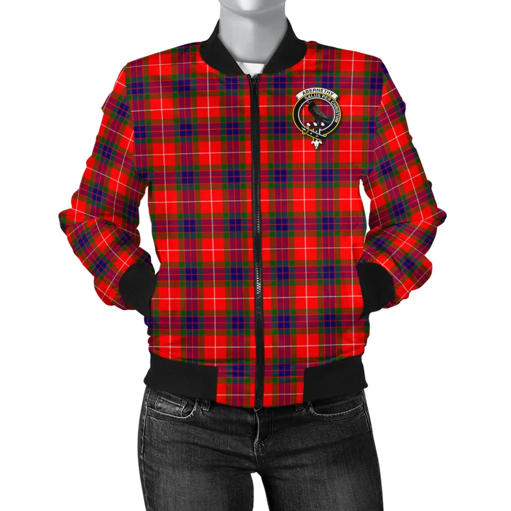 Abernethy Tartan Bomber Jacket with Family Crest