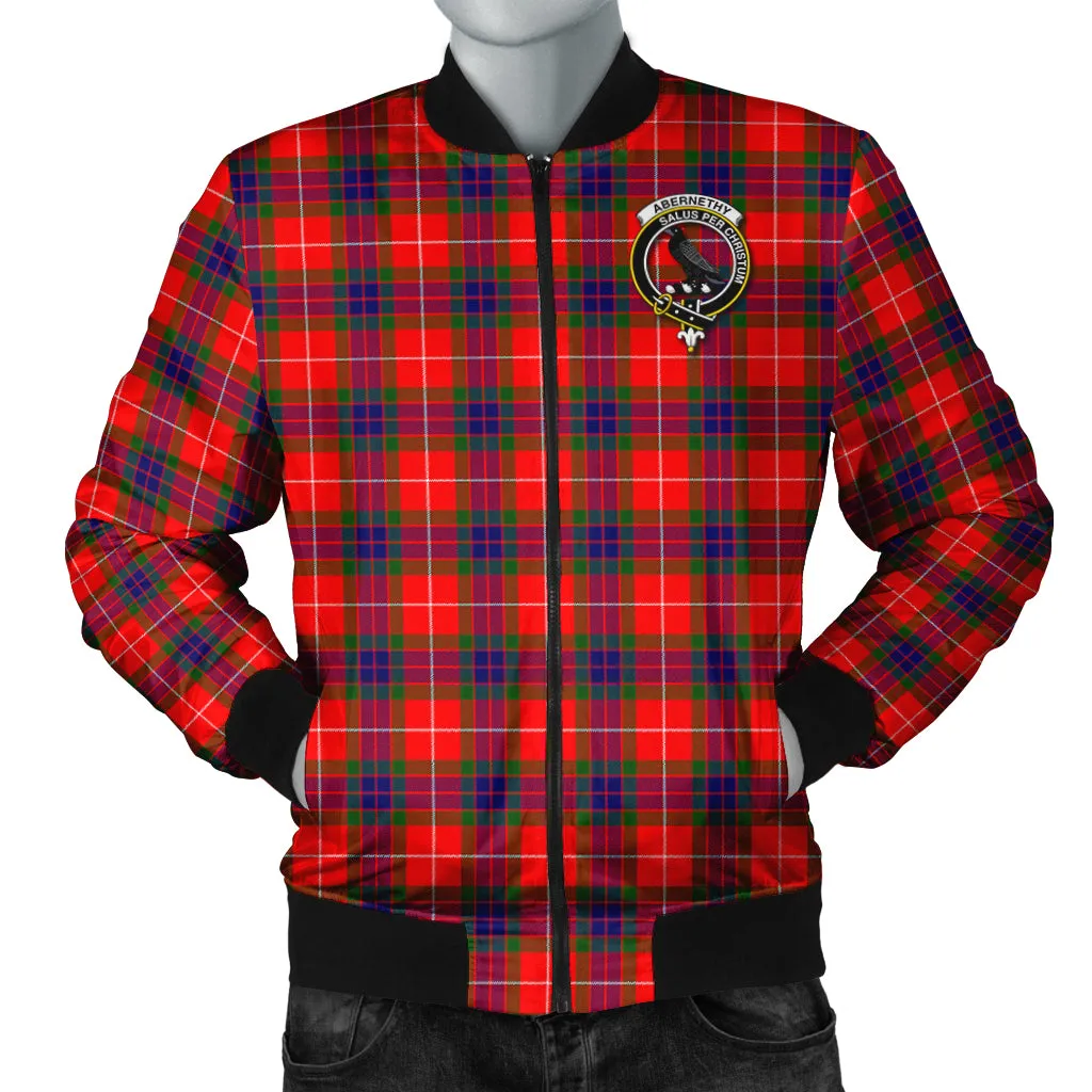 Abernethy Tartan Bomber Jacket with Family Crest