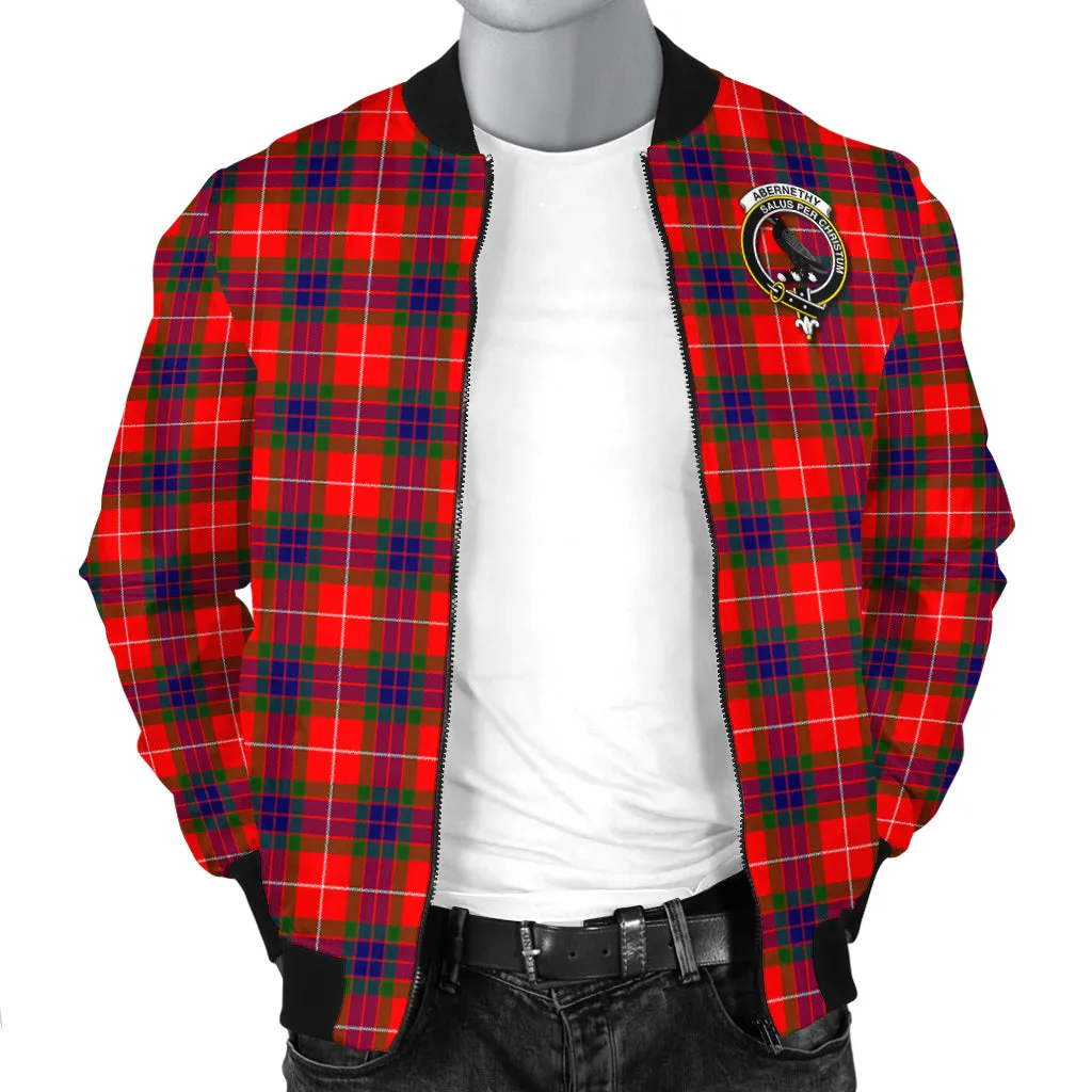 Abernethy Tartan Bomber Jacket with Family Crest