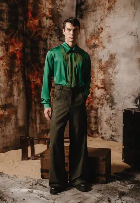 Adacio Patterned Green Pants