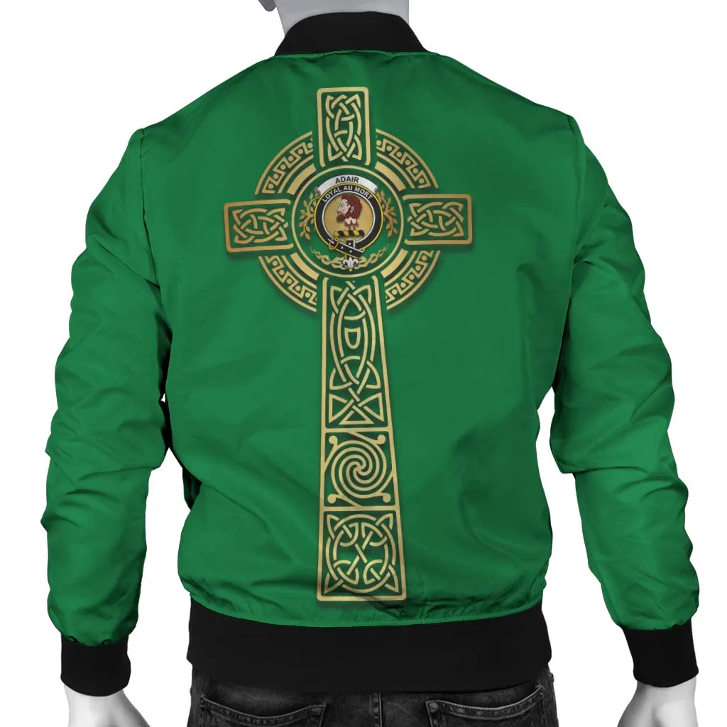 Adair Clan Bomber Jacket with Golden Celtic Tree Of Life