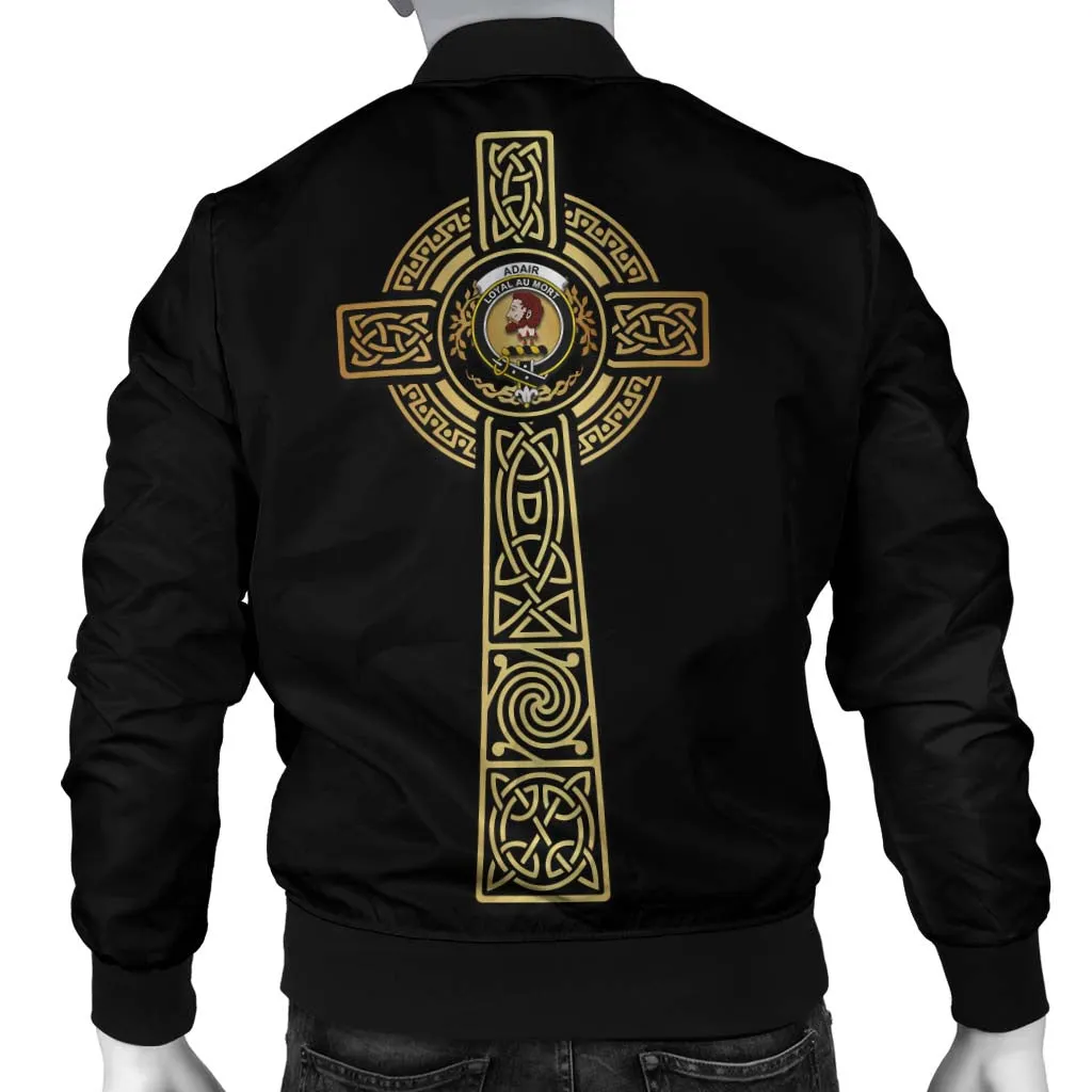 Adair Clan Bomber Jacket with Golden Celtic Tree Of Life