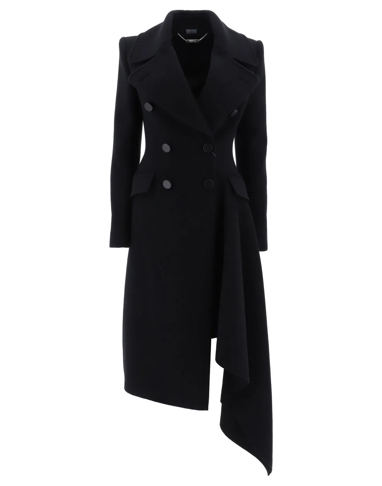 Alexander McQueen Asymmetric Hem Coat