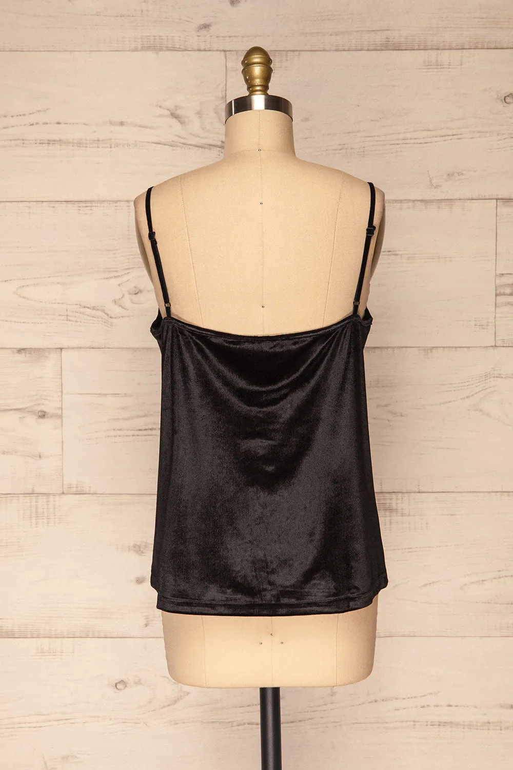 Amantea Black | Velvet Camisole