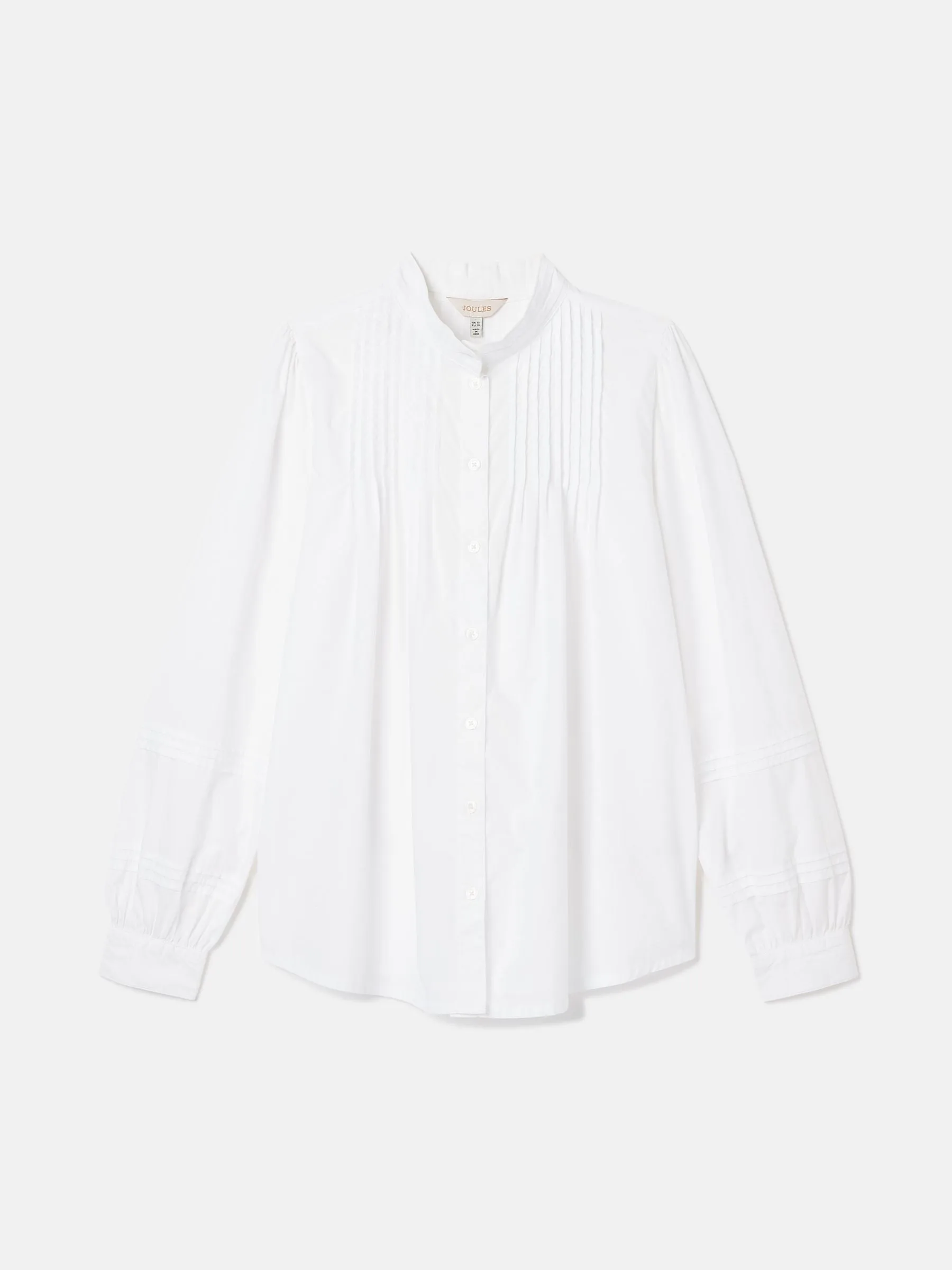 Arabella Chalk White Pleated Blouse