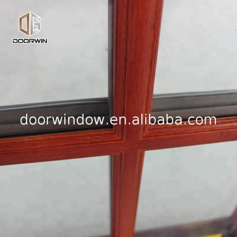 Arch Wood Grain Aluminium Swing Window Sound proof crank top hinged awning Round Windows by Doorwin on Alibaba