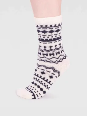 Archa Wool Sock - Stone White