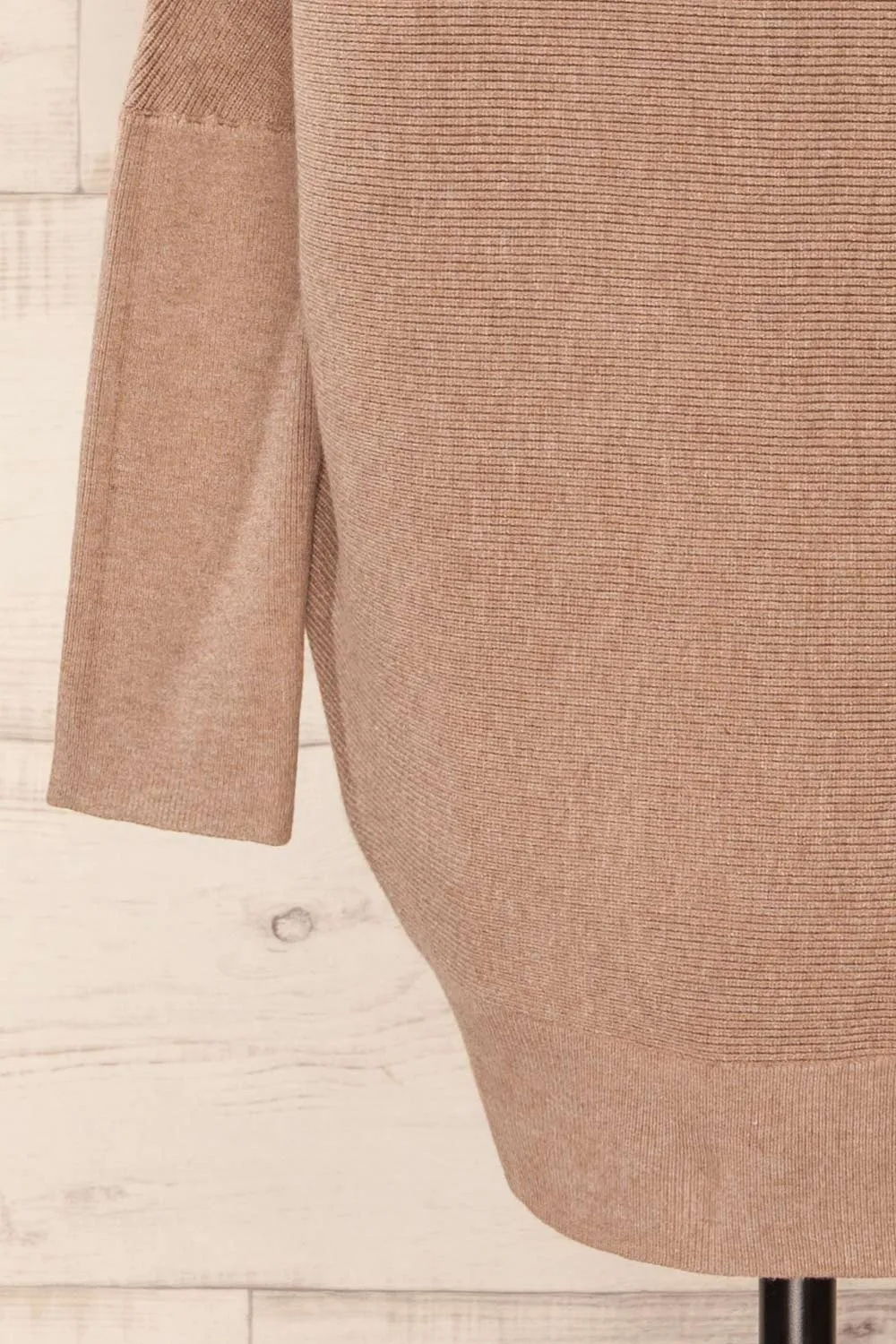 Arrecife Beige | Short Knit Sweater Dress