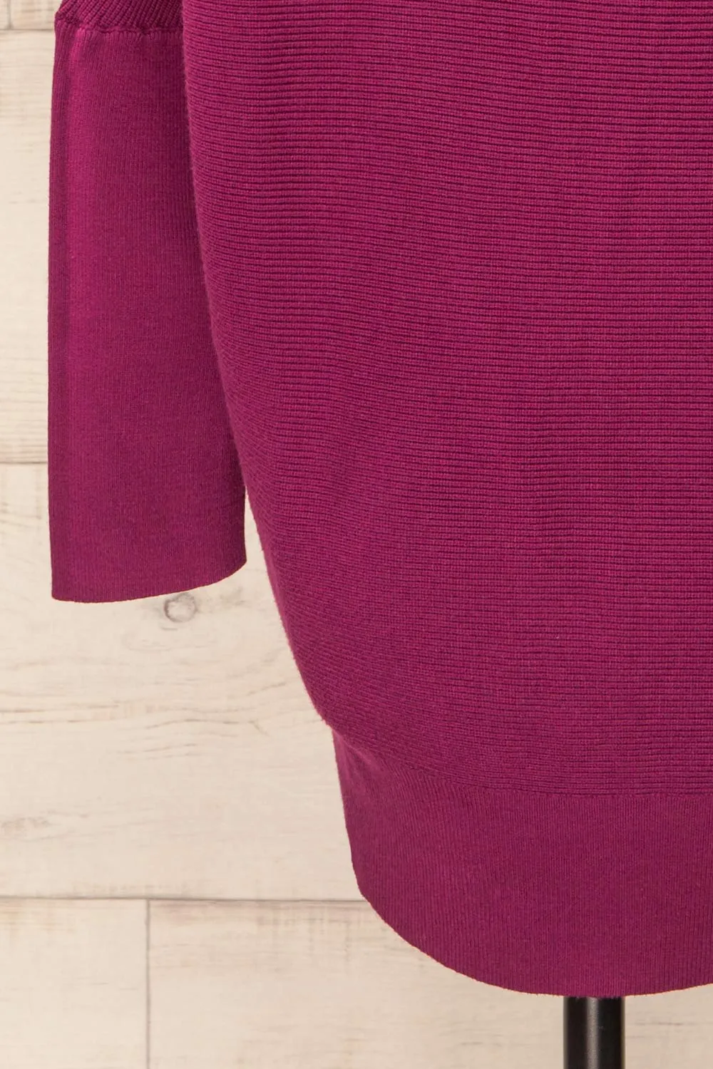 Arrecife Burgundy | Short Knit Sweater Dress