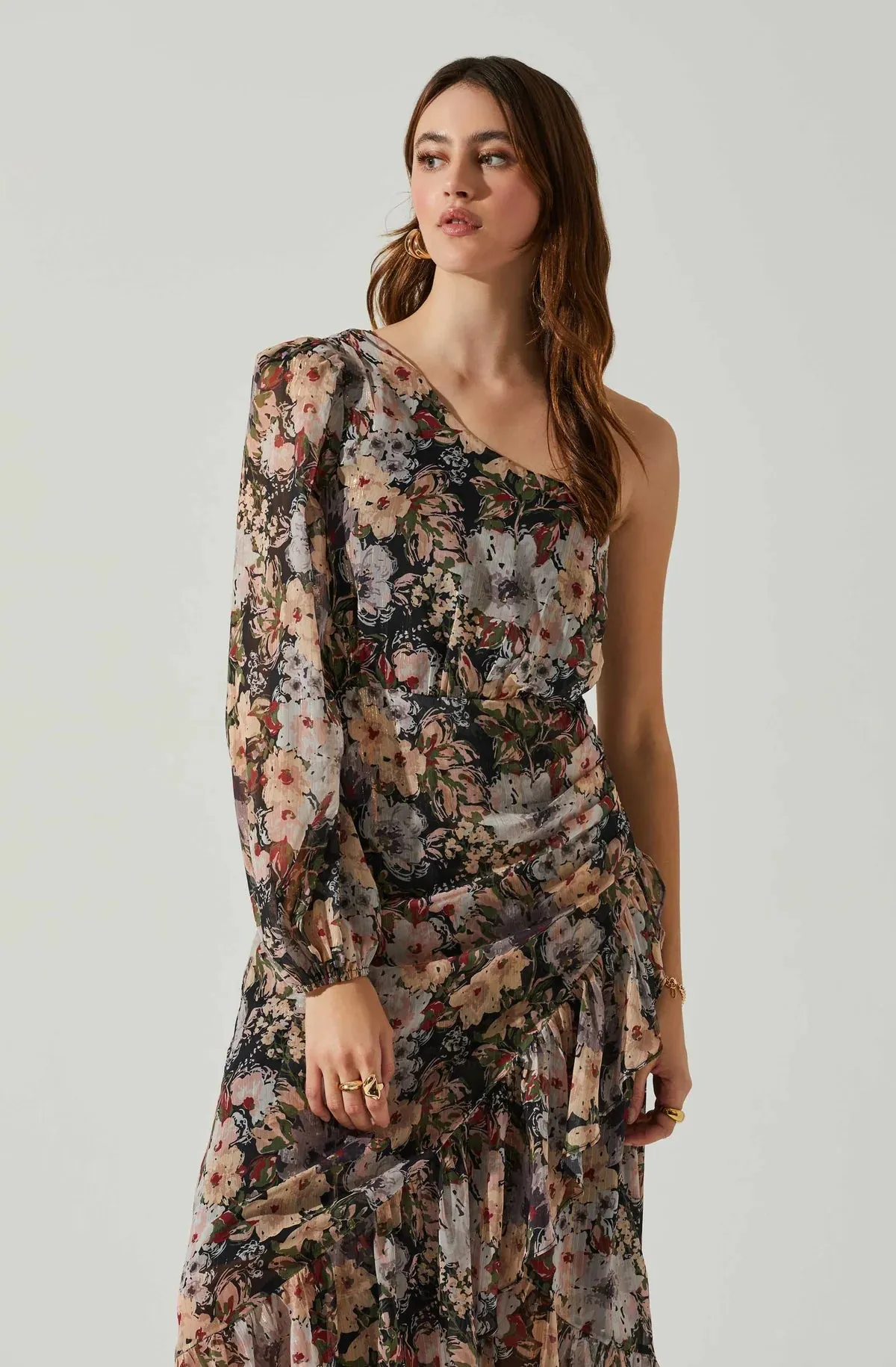 AST Calista Floral One Sleeve Dress