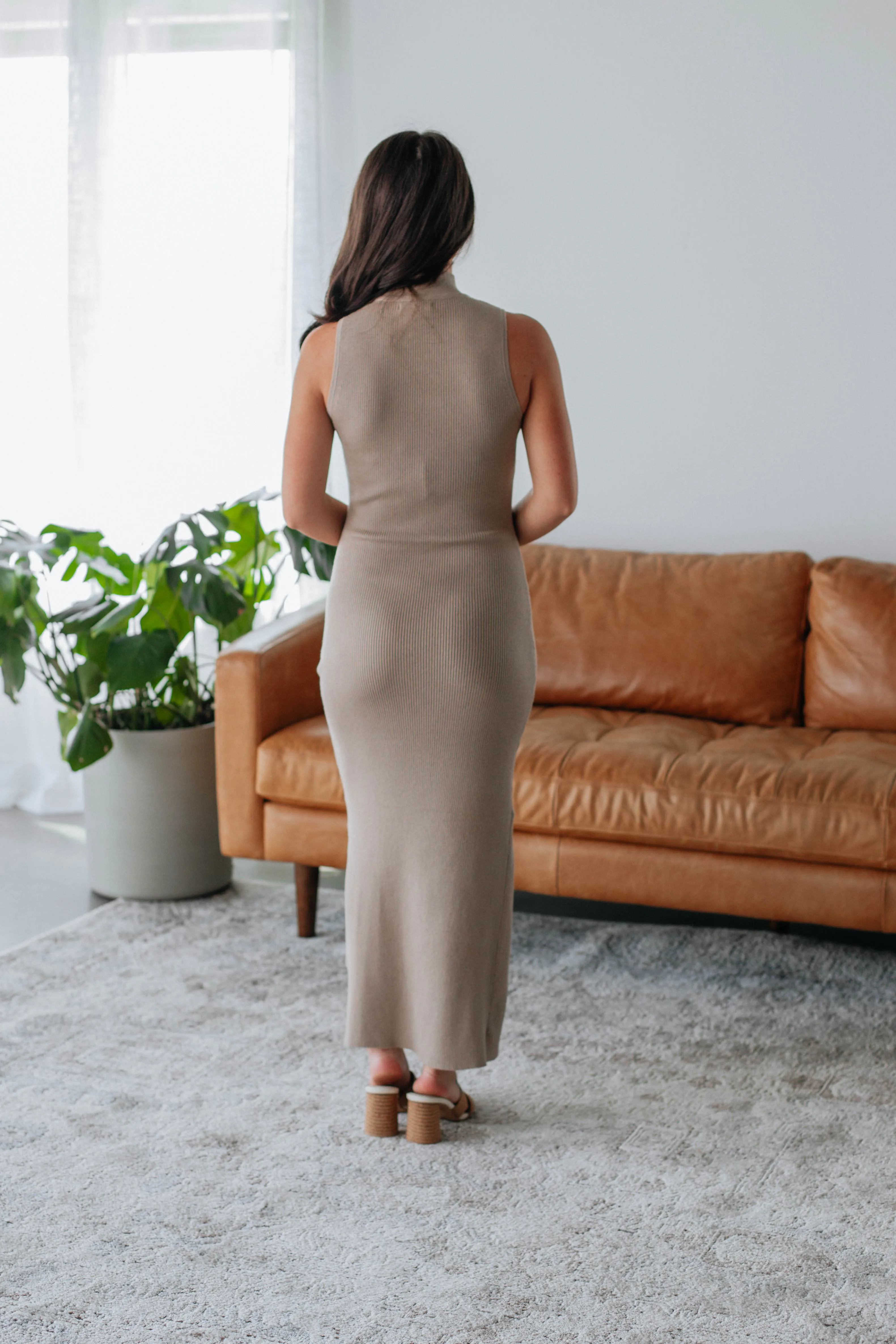 Astha Dress - Taupe