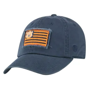 Auburn Tigers TOW Navy "Flag 4" Crew Adj. Relax Hat Cap