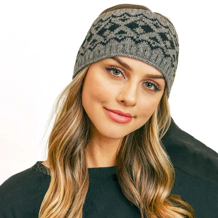 Aztec Pattern Ear Warmer Headband