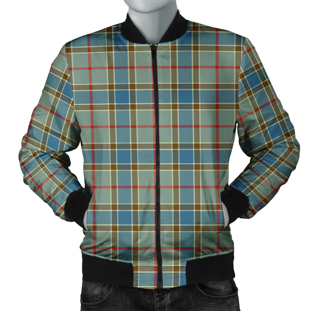 Balfour Blue Tartan Bomber Jacket