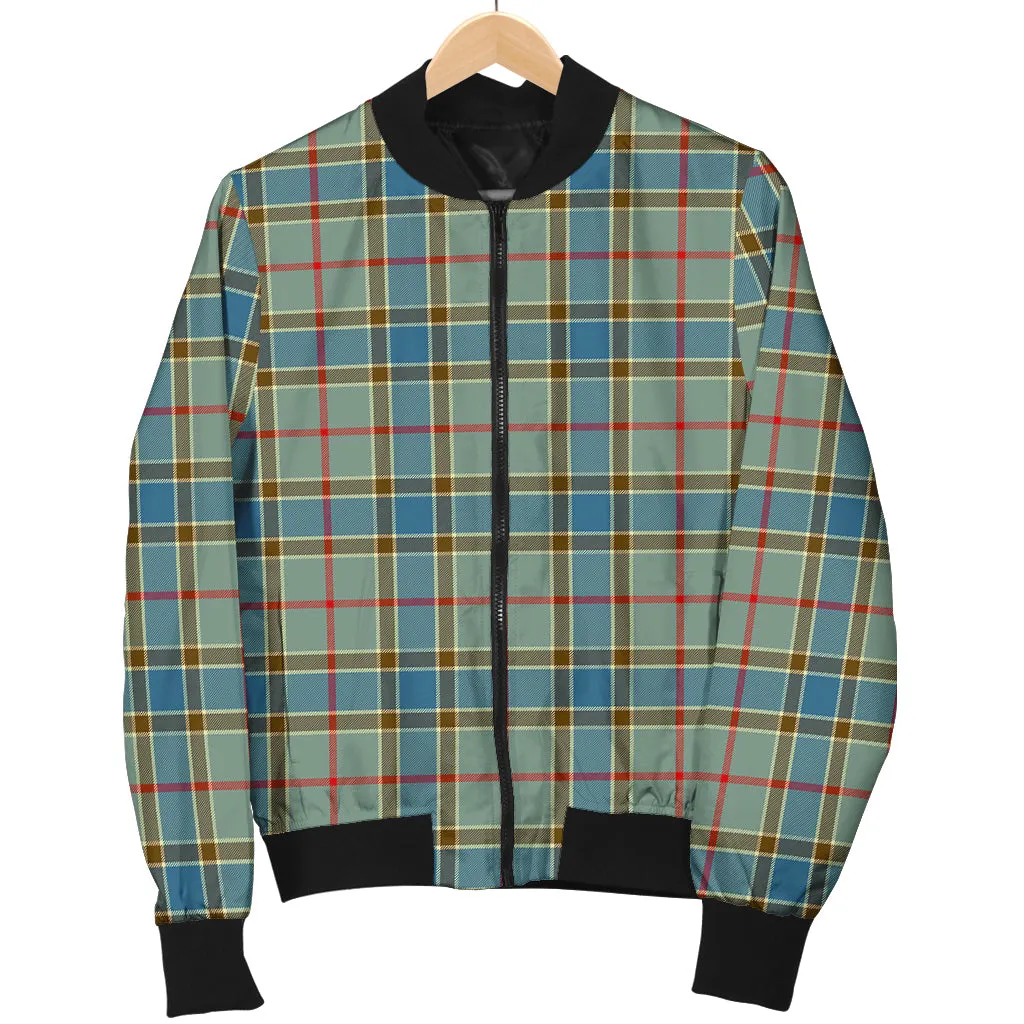 Balfour Blue Tartan Bomber Jacket