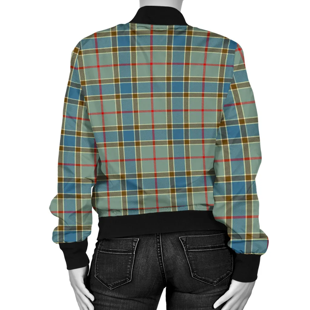 Balfour Blue Tartan Bomber Jacket