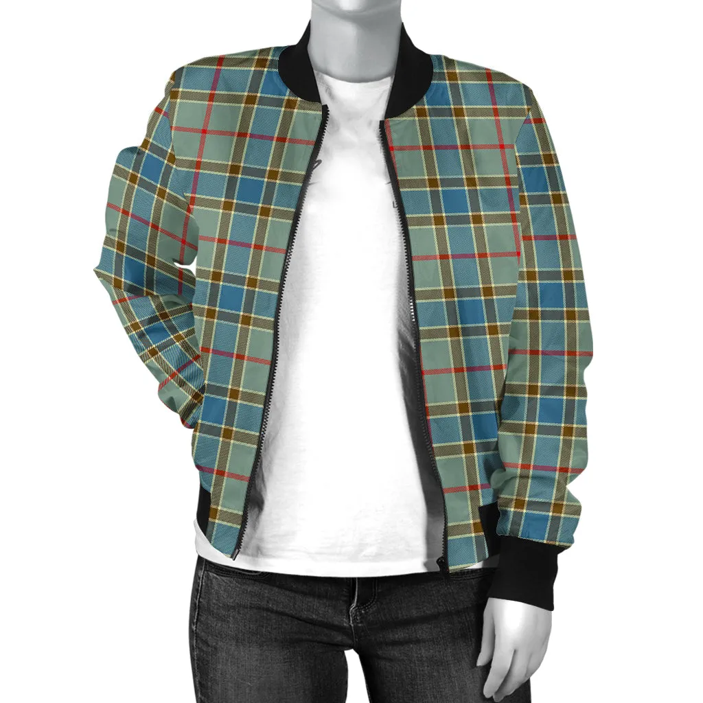 Balfour Blue Tartan Bomber Jacket