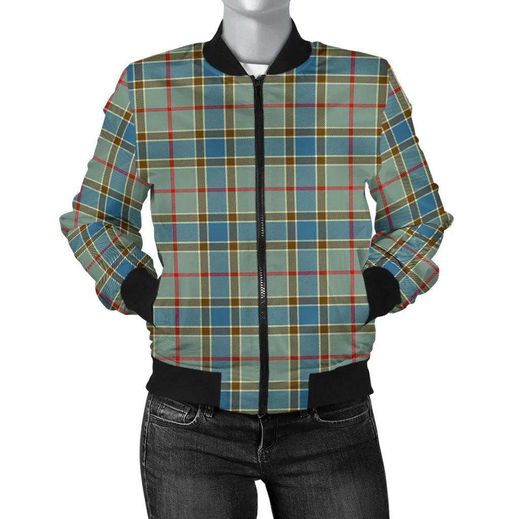 Balfour Blue Tartan Bomber Jacket