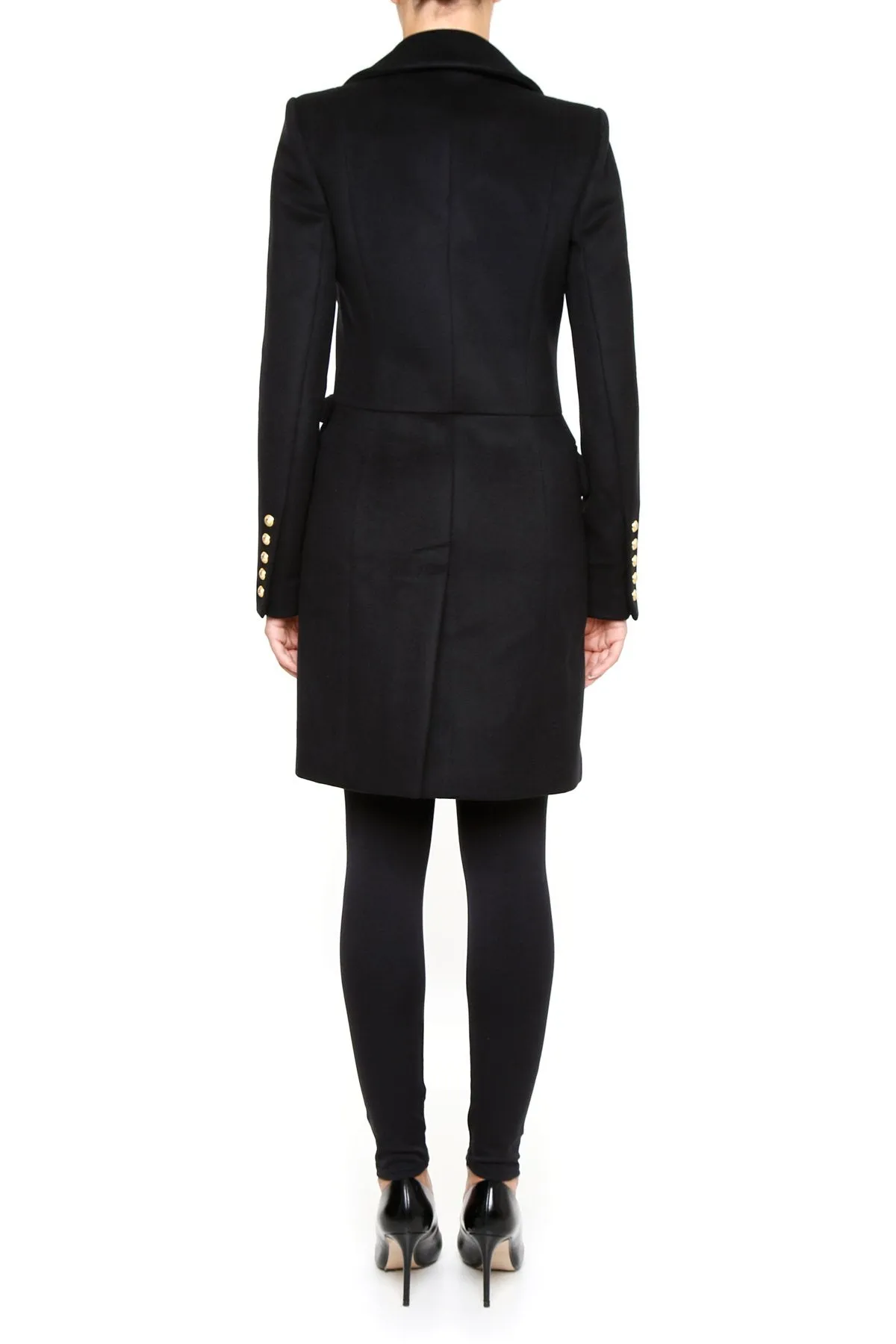 Balmain Wrap Wool Coat