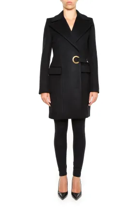 Balmain Wrap Wool Coat