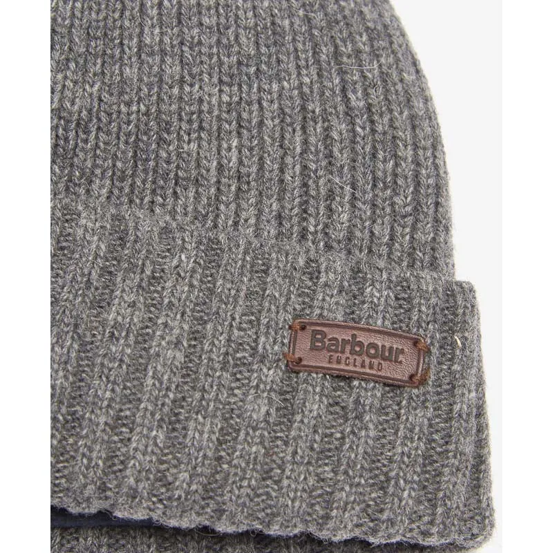 Barbour Carlton Mens Beanie - Grey