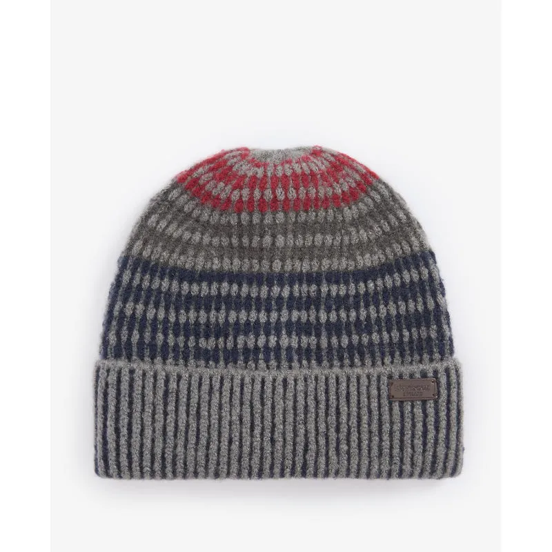 Barbour Harray Mens Beanie Hat - Blue Granite