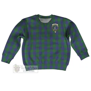 Barclay Tartan Kid Ugly Sweater with Family Crest