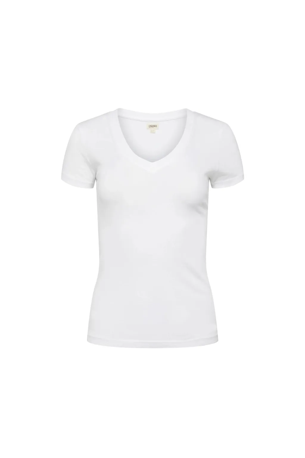 Becca V Neck Tee White