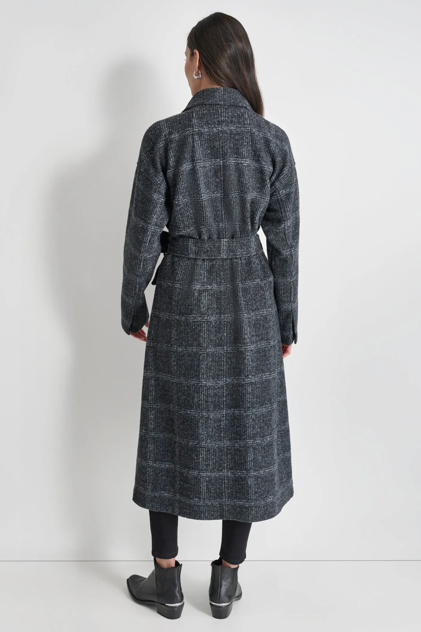 BELTED WOOL ROBE COAT