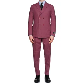 BELVEST "50th Anniversary" Dark Raspberry Cotton Unlined DB Suit 50 NEW US 40