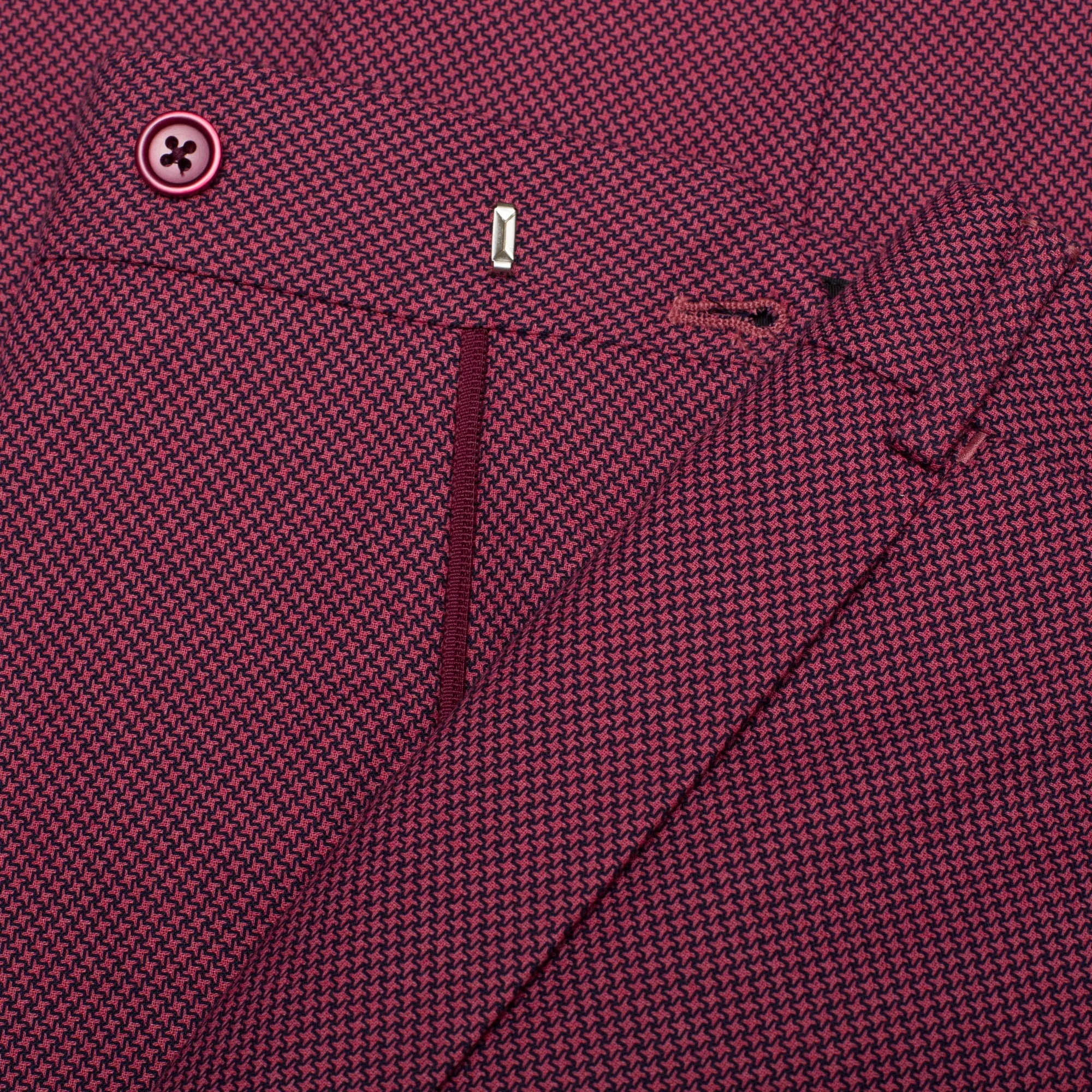 BELVEST "50th Anniversary" Dark Raspberry Cotton Unlined DB Suit 50 NEW US 40