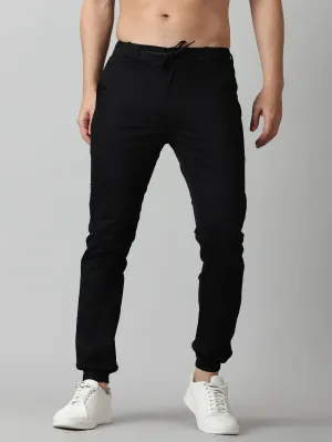 Black Twill joggers