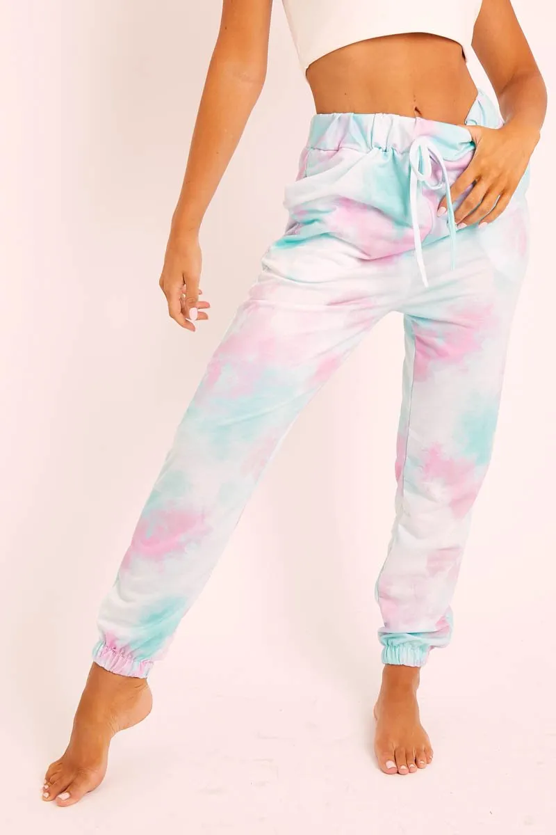 Blue Tie Dye Joggers - Lanya