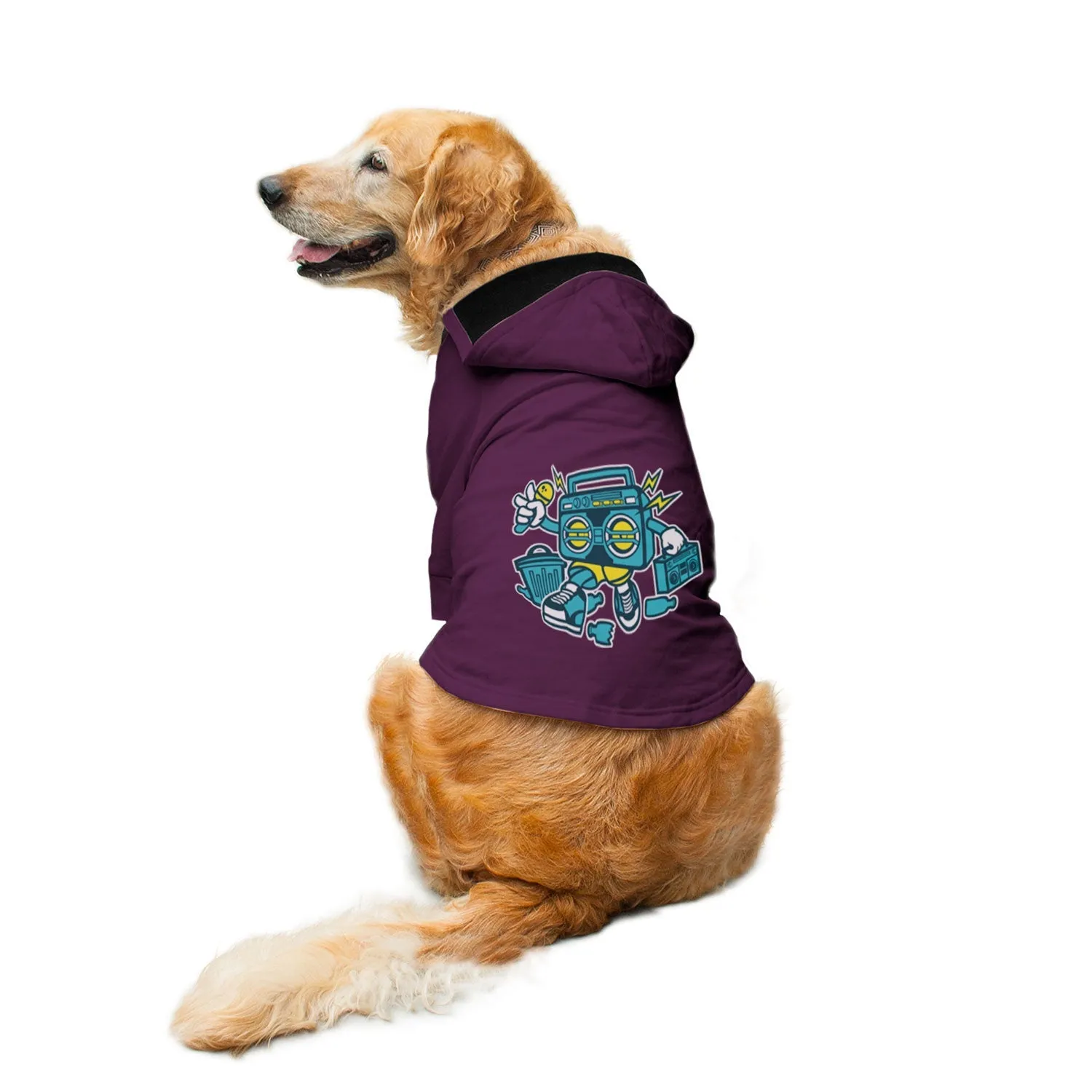 Boombox Dog Hoodie Jacket