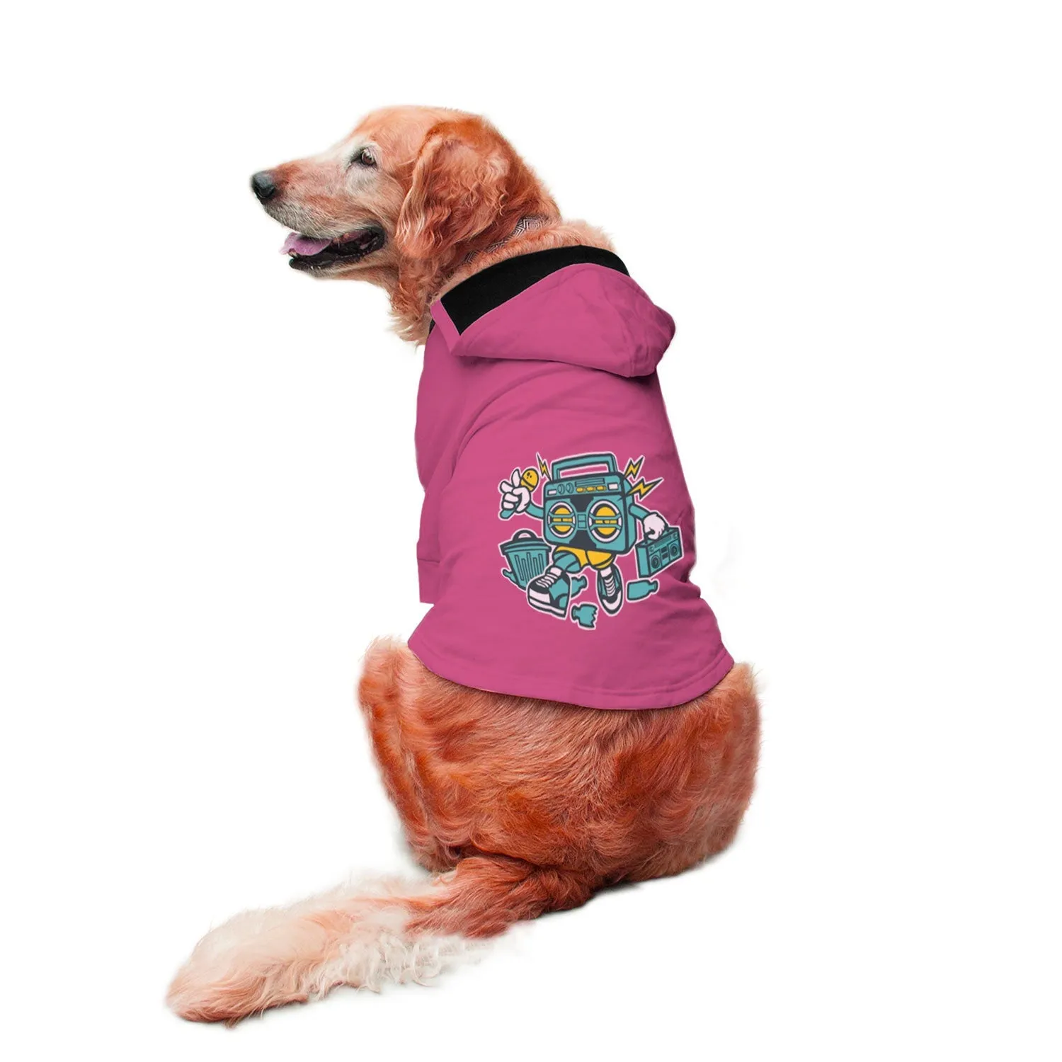 Boombox Dog Hoodie Jacket