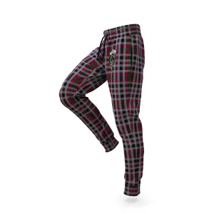 Borthwick Tartan Joggers Pants with Family Crest