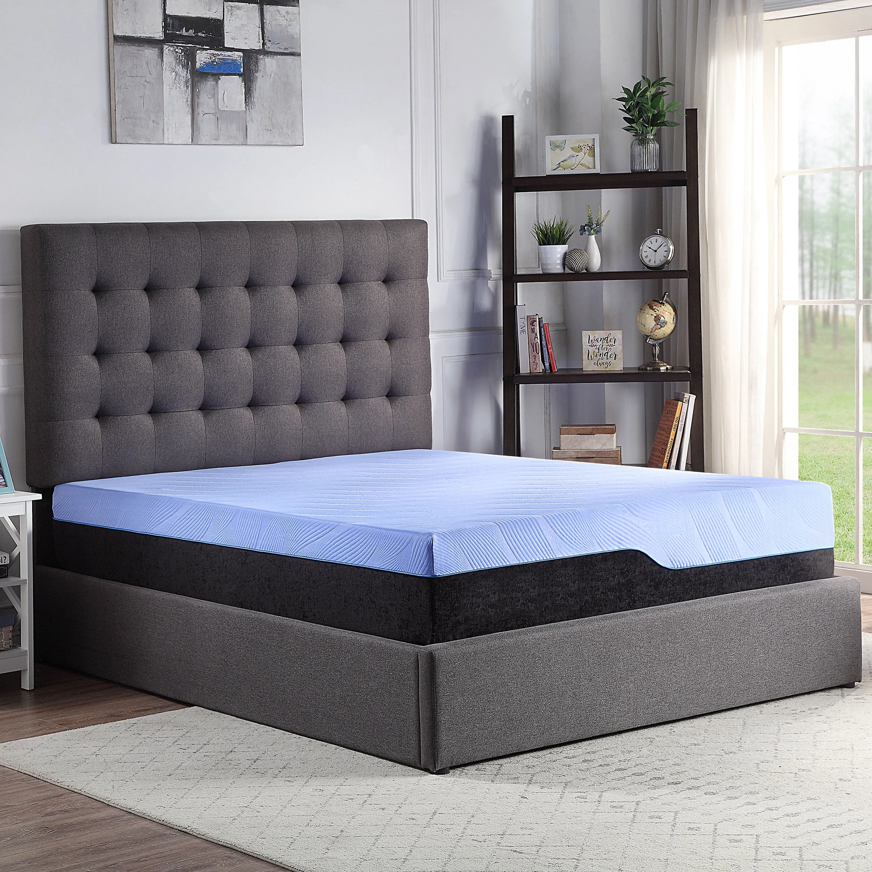 Bridgevine Home 12 inch Refresh Hybrid Cooling GelCare Memory Foam and Coil Adult Mattress, Full Size