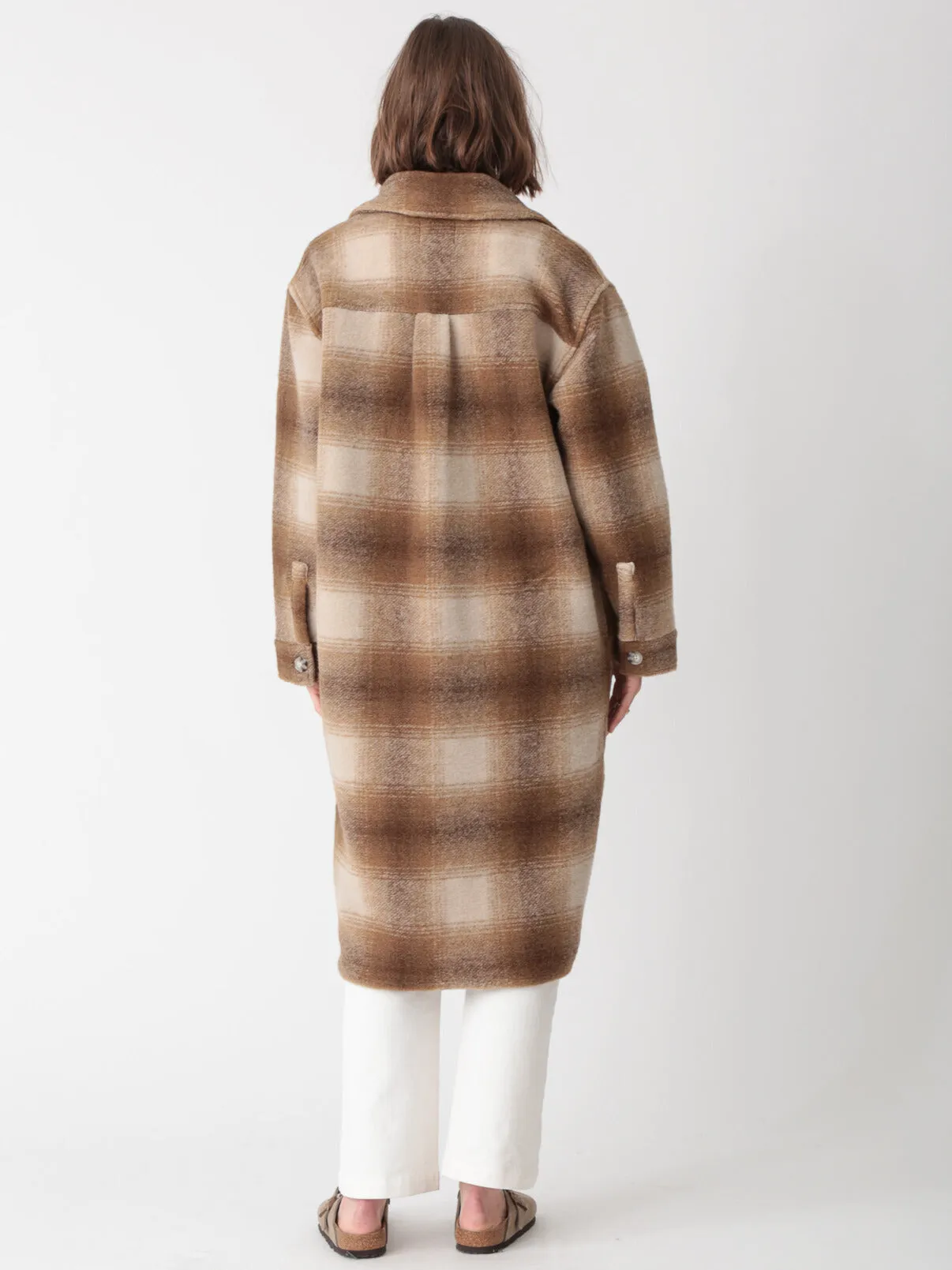 Brooklyn Coat - Cocoa Plaid