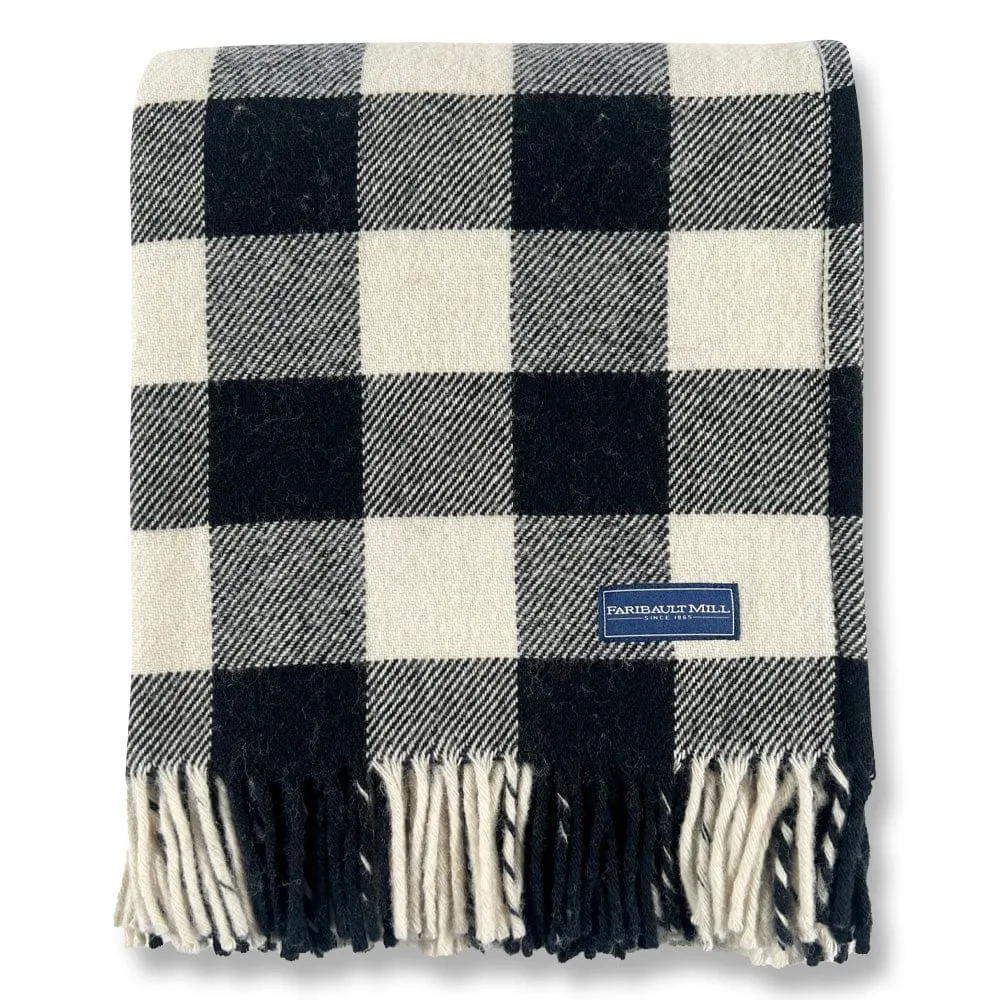 Buffalo Check Wool Throw Blanket