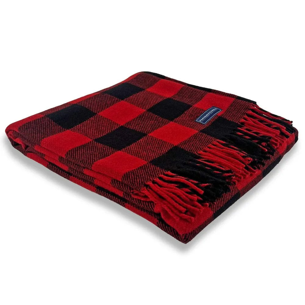 Buffalo Check Wool Throw Blanket