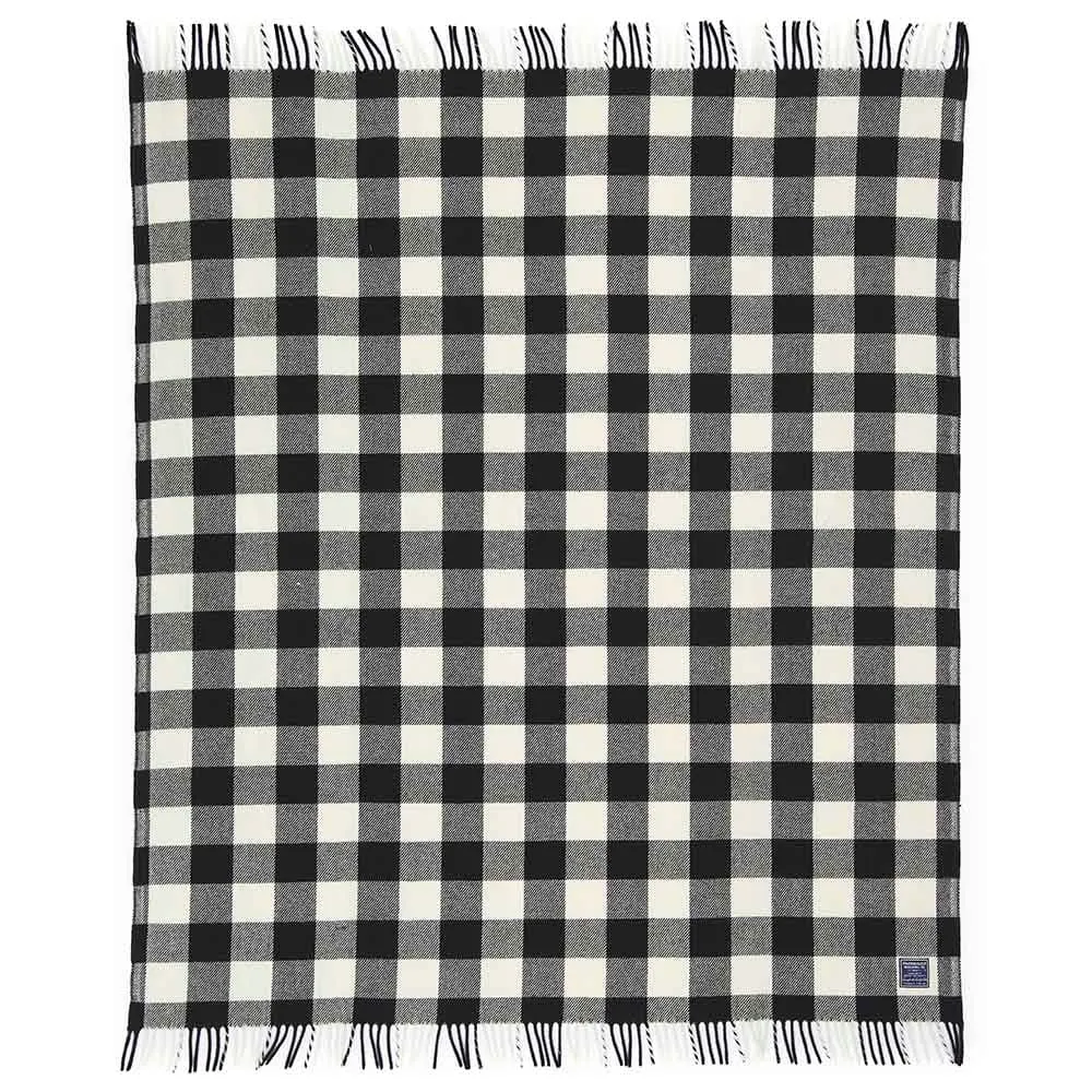 Buffalo Check Wool Throw Blanket